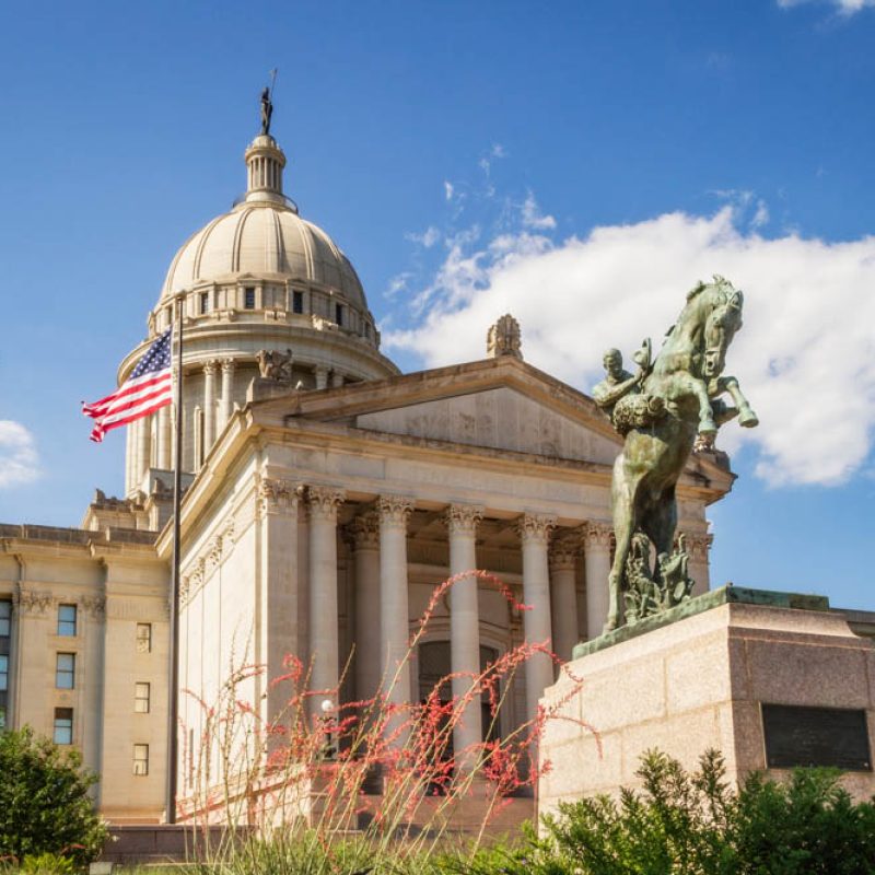 Oklahoma state capitol in Oklahoma City